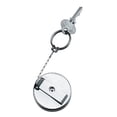 thumbnail image 1 of Custom Accessories Chrome Key Chain - Retractable Belt Clip Lightweight, 1 of 1