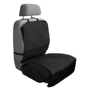 Custom Accessories Black Quilted Car Front Seat Pet Protector, 1-Piece