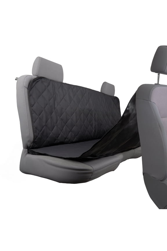 Car Pet Hammock Seat Cover Quilted 1-Piece Black