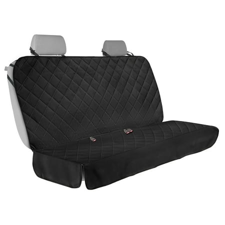 Custom Accessories Black Quilted Waterproof Truck Back Car Seat Cover, 1-Piece