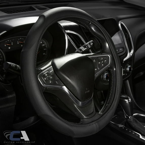 Custom Accessories Steering Wheel Cover Contour-Grip Black