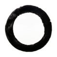 thumbnail image 1 of Custom Accessories Steering Wheel Covers Ultra-Soft Fluffy Black, 1 of 10