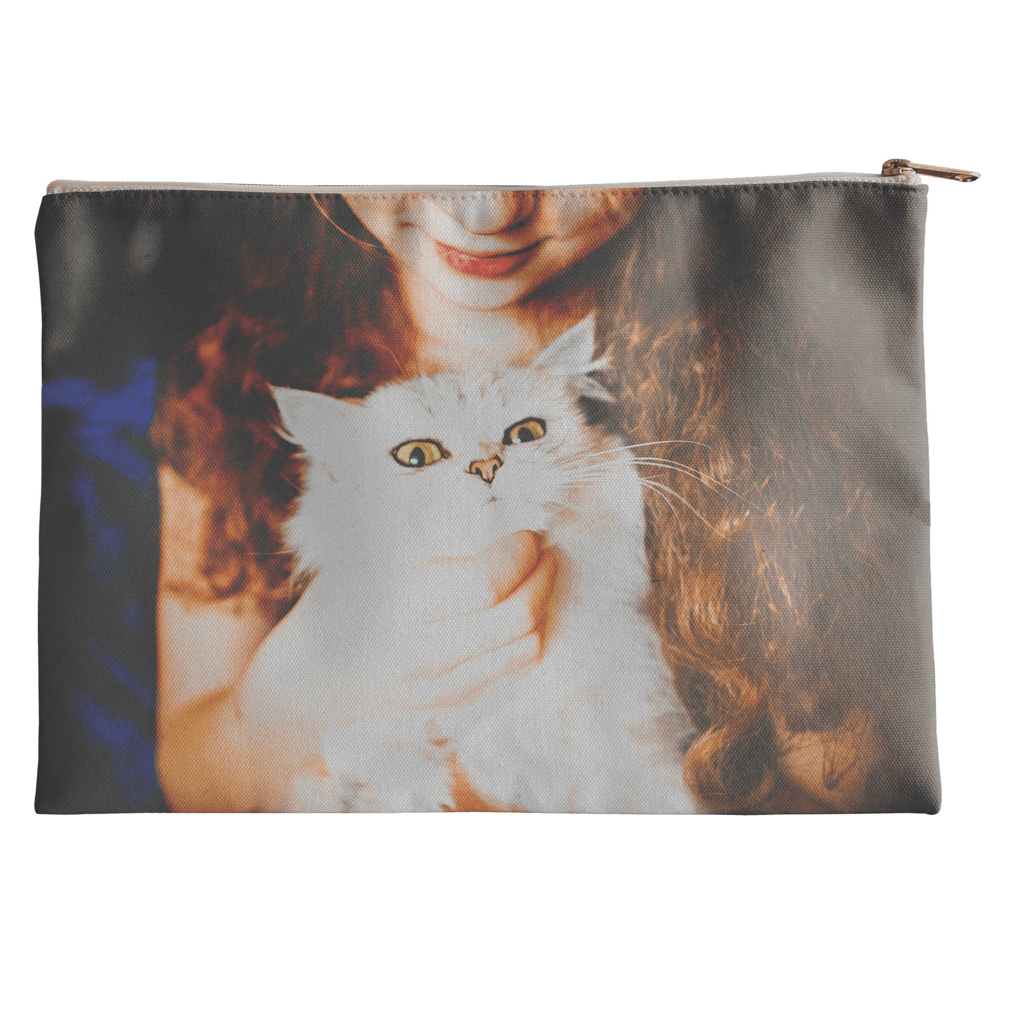 WALMART CUSTOM Custom Accessory Pouch, 6 x 8, 100% Polyester, Zip Closer, Durable, Adult, Teen, Unisex, 0.16 lbs.