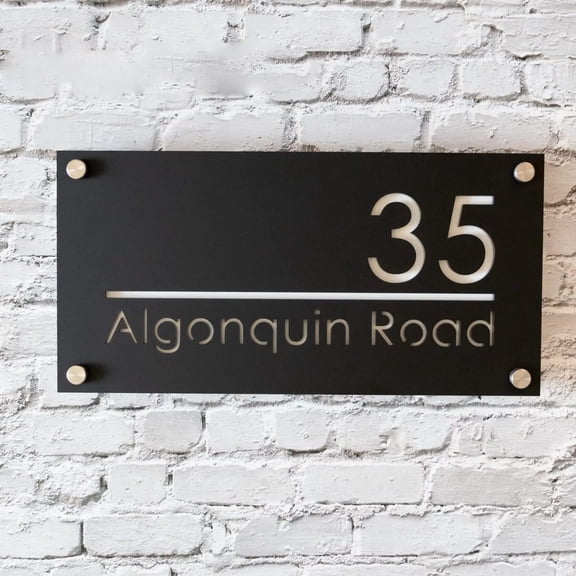 Custom Acrylic Modern House Numbers Sign Door Address Street Personalized 3D Letter Number Plaques Outdoor Name Home Decor Plate