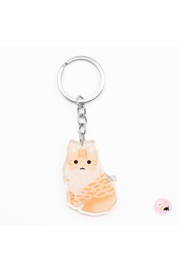 Custom Acrylic Remembrance Keychain with Personalized Illustration, Double-Sided Remembrance Keyring and Tribute Keepsake for Loved Ones, Keys, Bags, Purses or Daily Carry
