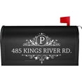 thumbnail image 1 of Custom Address Mailbox Covers Magnetic Personalized Mailbox Magnet Decor Post Letter Box Covers Standard Size Mailbox Wraps for Outside Garden Yard Courtyard Decor, 1 of 6