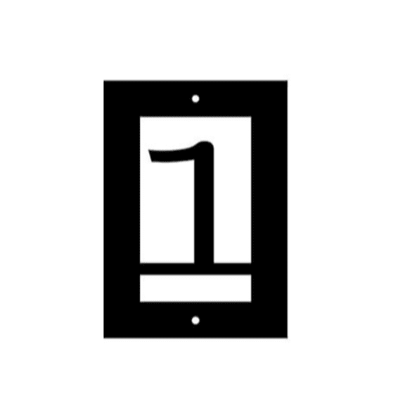 Custom Address Marker - Vertical House Number - Metal Address Sign - House Numbers for Outside - Address Signs for Houses