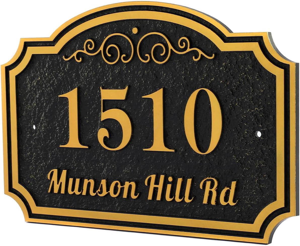 Custom Address Plaque Sign Address Numbers Signs Plate - Walmart.com