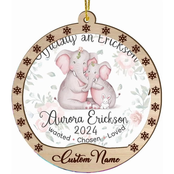 Custom Adoption Gift Suncatcher, New Parent Gift Adoption Announcement, Blended Family, New Mom Adoptive Gift Child Adoption HOMz5g (Custom Adoption Gift, Style 966)