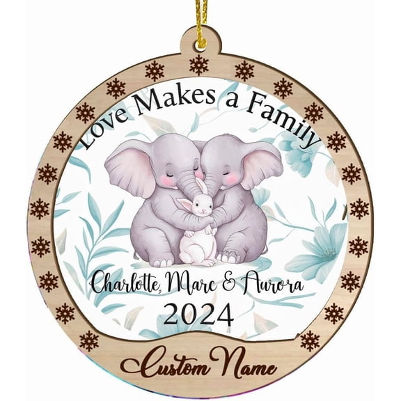 Custom Adoption Gift Suncatcher, New Parent Gift Adoption Announcement, Blended Family, New Mom Adoptive Gift Child Adoption HOMz5g (Custom Adoption Gift, Style 966)