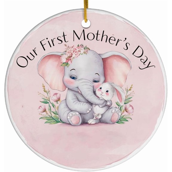 Custom Adoptive Mother's Day Ornament, 1st Mother's Day, First Mother's Day, New Mom Adoptive Gift Q8KkvT (Custom Adoptive Mother's Day)