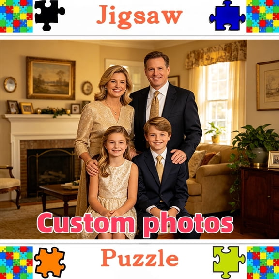 Custom Adult Jigsaw Puzzles - Personalize with Your Photos, Couple Pictures, Art Prints, Landscapes, or Pet Portraits to Capture Beautiful Moments. Made from High-quality Paper Material