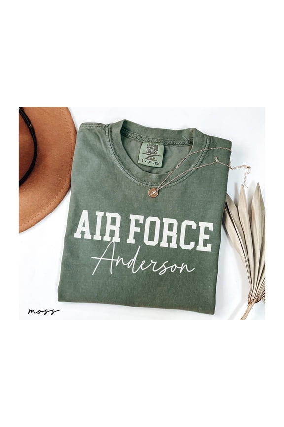 Custom Air Force Shirt With Name Military Graduation Tee Personalized USAF Family Shirt Ai