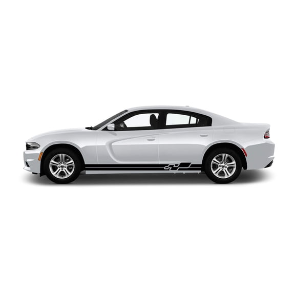 Custom Air Release Performance wrap Large Skirt Kit #6 Fits Dodge Charger 2011 - 2023