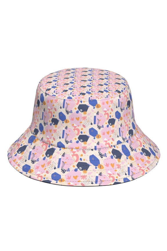 Custom All-Over Print Bucket Hat, Personalized Acrylic Fisherman Hat, Soft and Warm Casual Outdoor Cap for Daily Wear