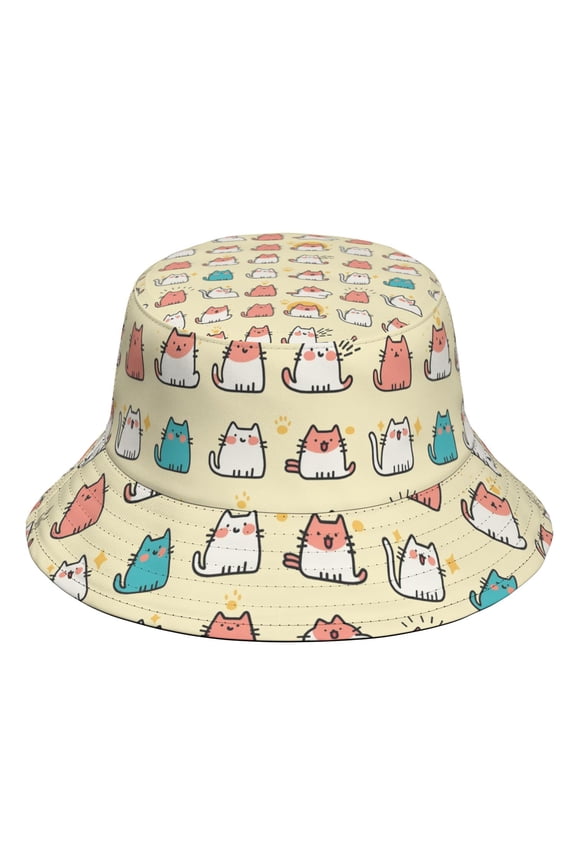 Custom All-Over Print Bucket Hat, Personalized Acrylic Fisherman Hat, Soft and Warm Casual Outdoor Cap for Daily Wear