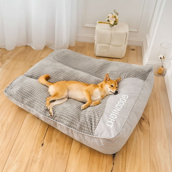Custom All Season Pet Dog Sofa Bed Durable Orthopedic Memory Foam Boucle Dog Bed With Removable Washable Cover Pet Supplies