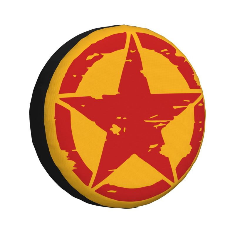 Custom America Army Tactical Star Tire Cover 4WD 4x4 RV Spare Wheel Protector for Prado Pajero