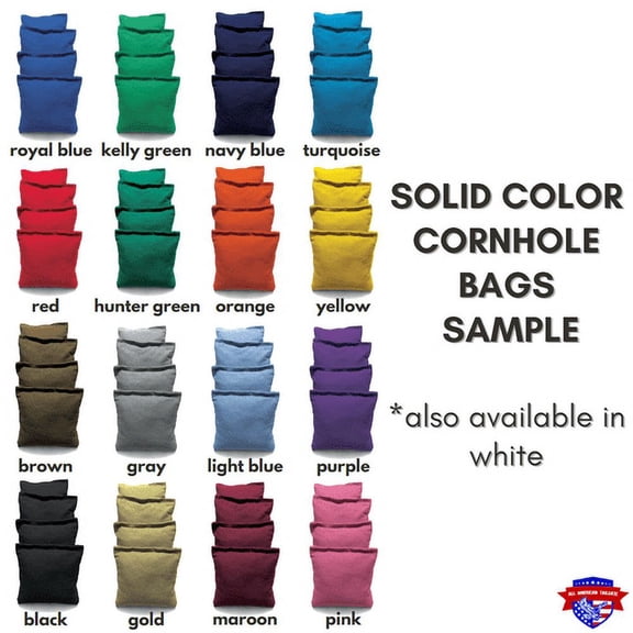 Custom American & Canadian Flag (On Same Board) Custom Cornhole Board