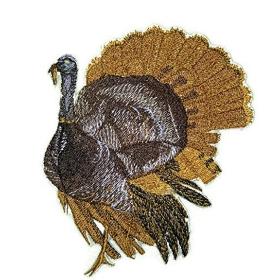 Custom And Unique Happy Thanksgiving[ Turkey ]Embroidered Iron on/Sew patch [5.5x"5.3"]