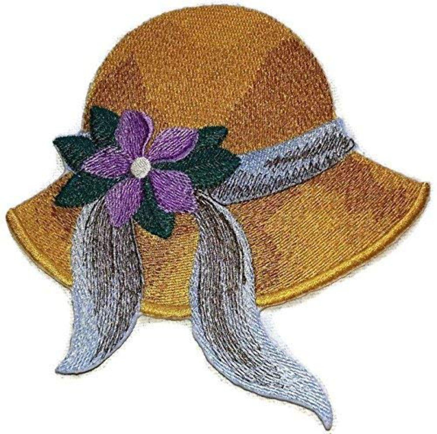Custom And Unique Victorian Hats[Victorian Hat ] Embroidered Iron on/Sew patch [5.15" * 5.6"]