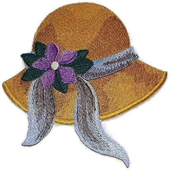 Custom And Unique Victorian Hats[Victorian Hat ] Embroidered Iron on/Sew patch [5.15" * 5.6"]