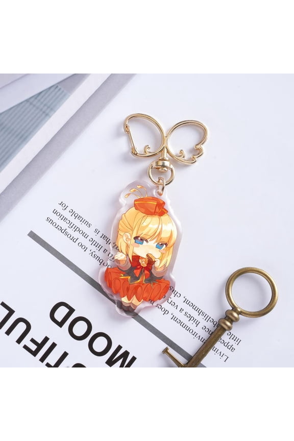 Custom Anime Acrylic Keychain, Personalized Photo Charm