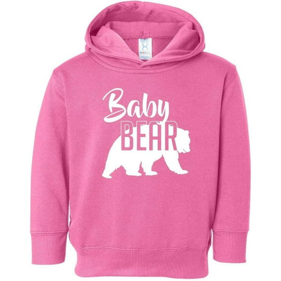 Custom Apparel House Baby Bear Hoodie for Toddlers Boy Girl Great Gift for Kids Soft Hoodie Raspberry