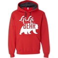 thumbnail image 1 of Custom Apparel House GiGi Bear Hoodie Grandma Mom Granny Women Soft Mother's Day Hoodie Adult Unisex Women's Sweatshirt, Red, Large, 1 of 4