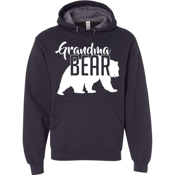 Custom Apparel House Grandma Bear Hoodie Mom Women Soft Hoodie Adult Unisex Men's Women's Black