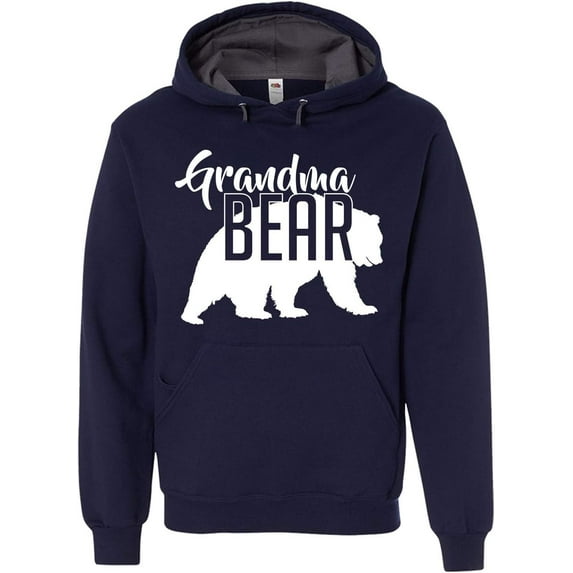 Custom Apparel House Grandma Bear Hoodie Mom Women Soft Hoodie Adult Unisex Men's Women's Navy
