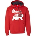thumbnail image 1 of Custom Apparel House Mama Bear Hoodie Mom Women Soft Hoodie Adult Unisex,Medium, Fiery Red, 1 of 4