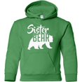 thumbnail image 1 of Custom Apparel House Sister Bear Hoodie Youth Childrens Girls Soft Hoodie Unisex Sweatshirt, Irish Green, XL, 1 of 4
