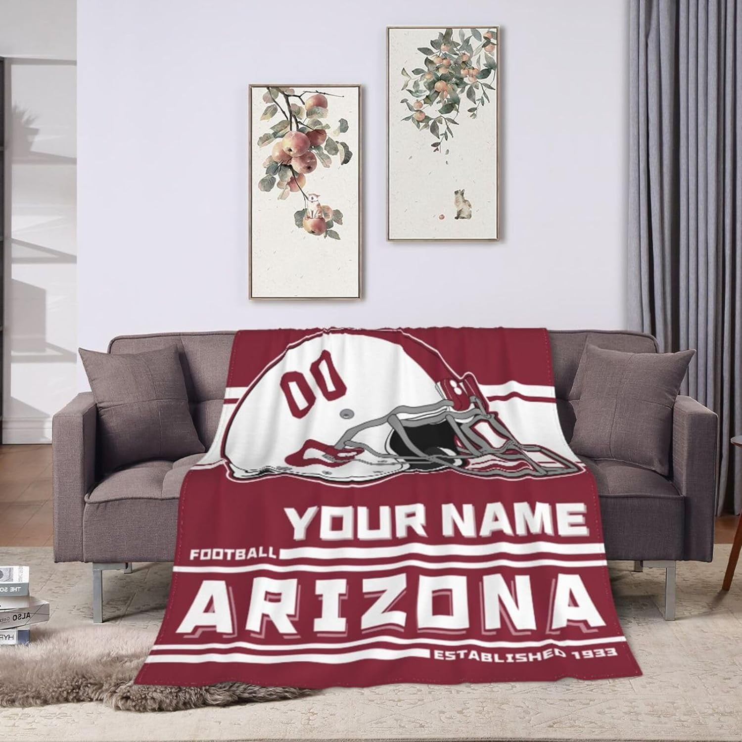 Personalized football blankets sale