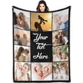 thumbnail image 1 of Custom Aunt Blanket, Gift for Aunt Mothers Day Customized Blankets with Photos, Birthday Gifts for Aunt, Best Aunt Ever Personalized Flannel Blanket with Photos Blankets, 1 of 5