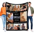 thumbnail image 1 of Custom Aunt Blanket, Gift for Aunt Mothers Day Customized Blankets with Photos, Birthday Gifts for Aunt, Best Aunt Ever Personalized Flannel Blanket with Photos Blankets, 1 of 5