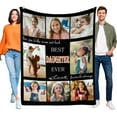 thumbnail image 1 of Custom Aunt Blanket, Gift for Aunt Mothers Day Customized Blankets with Photos, Birthday Gifts for Aunt, Best Aunt Ever Personalized Flannel Blanket with Photos Blankets, 1 of 5