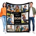 thumbnail image 1 of Custom Aunt Blanket, Gift for Aunt Mothers Day Customized Blankets with Photos, Birthday Gifts for Aunt, Best Aunt Ever Personalized Flannel Blanket with Photos Blankets, 1 of 5
