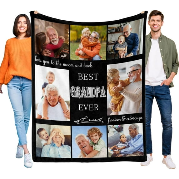 Custom Aunt Blanket, Gift for Aunt Mothers Day Customized Blankets with Photos, Birthday Gifts for Aunt, Best Aunt Ever Personalized Flannel Blanket with Photos Blankets