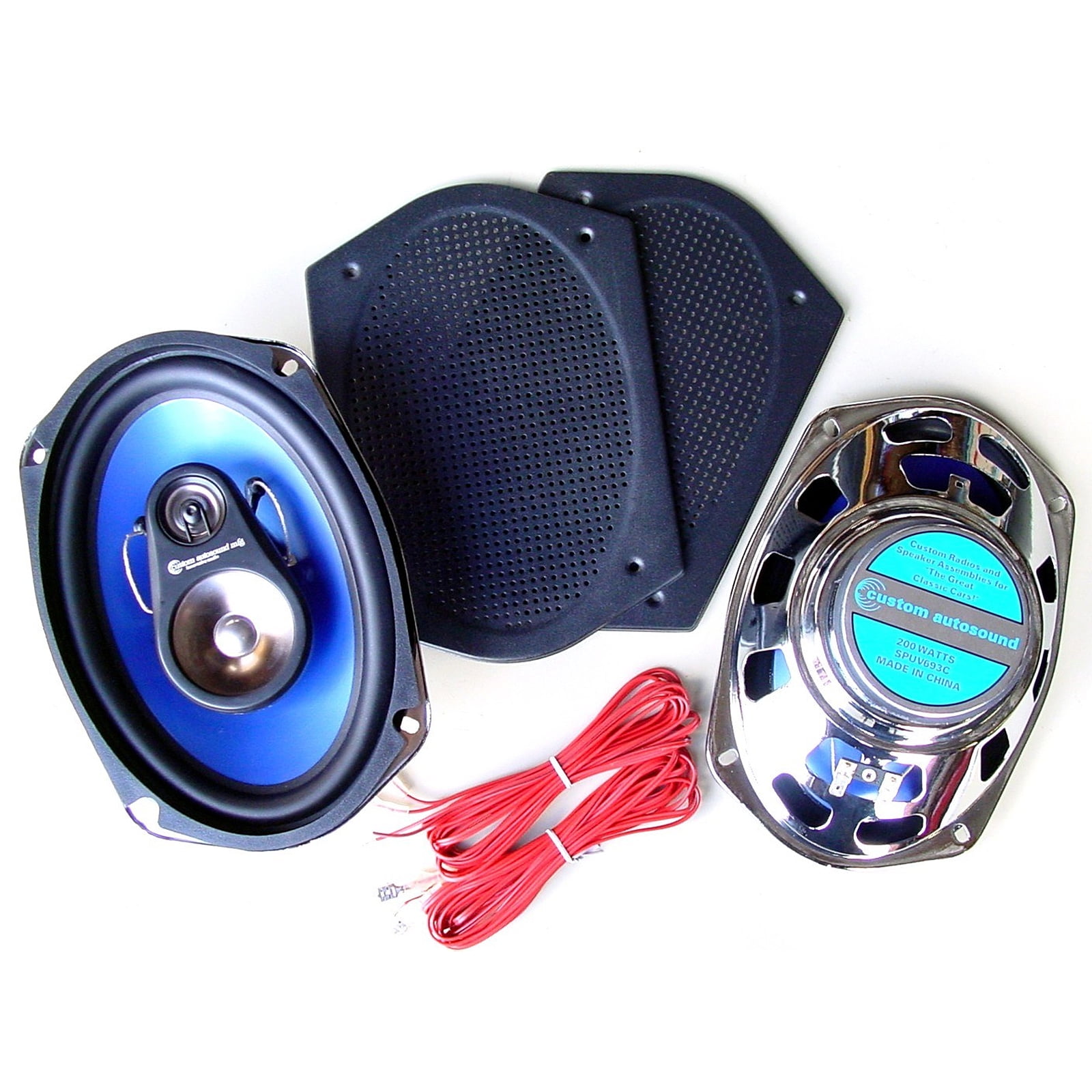 Custom Autosound CAM-693C Radio Rear Speakers, 6x9/3-Way/200 Watt,Pair ...
