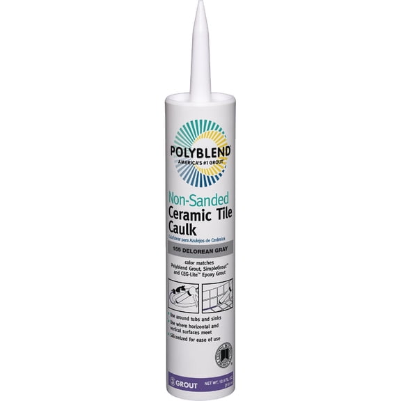 Custom BLDG Products Adhesive Caulk PC16510S-6 - Waterproof Ceramic Tile Caulk - 10.5 oz