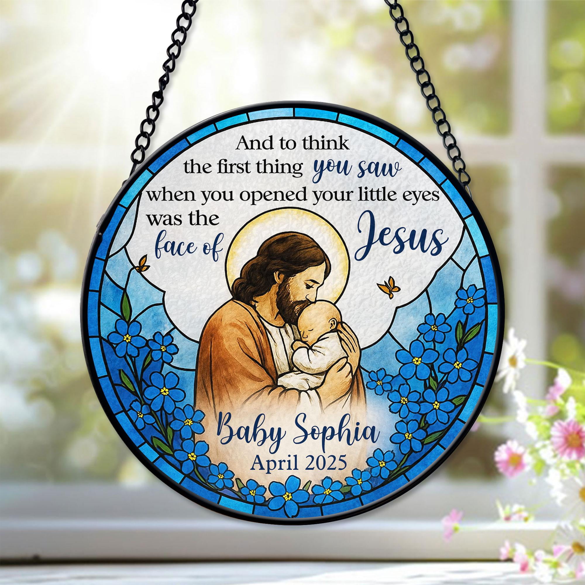 Custom Baby Memorial Suncatcher Miscarriage Gifts For Mothers Infant Custom Baby Memorial Suncatcher Miscarriage Gifts For Mothers Infant