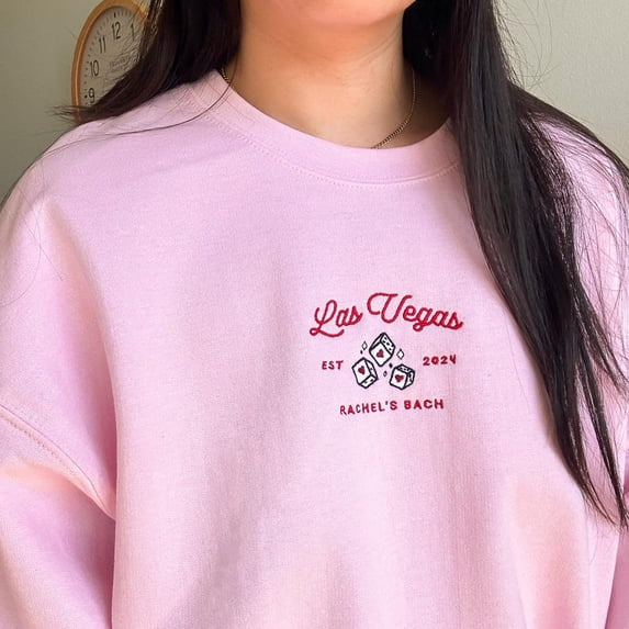 Custom Bachelorette Embroidered Sweatshirt