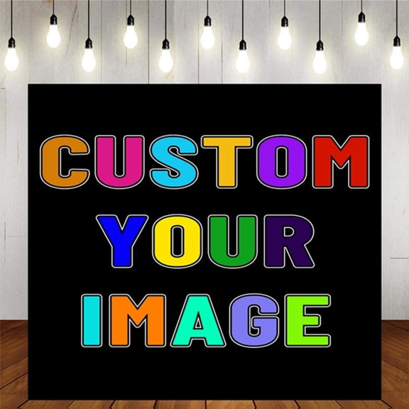 Custom Backdrop Personalized Photo Backdrop Logo Text Custom Banner Party 5*3FT