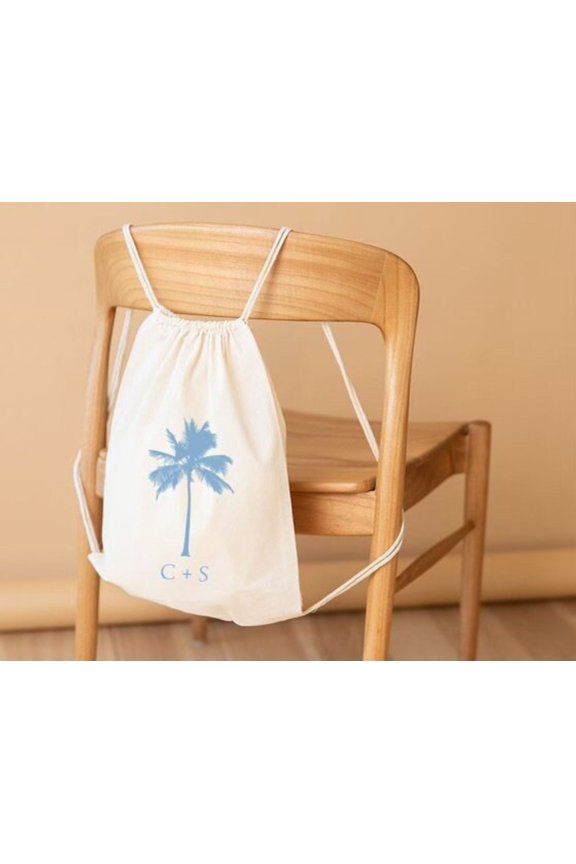 Custom Backpack Bridesmaid Backpack Tropical Wedding Custom Bridal Backpack Palm Tree Bach