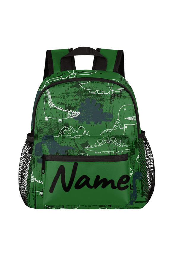Custom Backpack with Name, Personalized Name Small Daypack, Dinosaur Mini Backpack for Daily Use