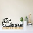 thumbnail image 1 of Custom Bank Teller Desk Name Plate, Bank Teller Metal Nameplate For Desk, 1 of 4