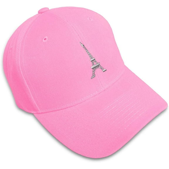 Custom Baseball Cap Paris Travel Eiffel Tower Embroidery Europe Acrylic