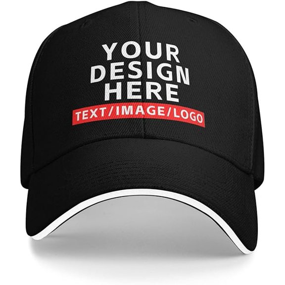 Custom Baseball Caps Design Your Own Image/Text/Logo Personalized Hats Unisex Adjustable Customised Hats for Men Woman