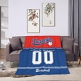 thumbnail image 1 of Custom Baseball City Plush Throw Blanket Personalized Any Name and Number for Men Women Youth Gift, 1 of 6